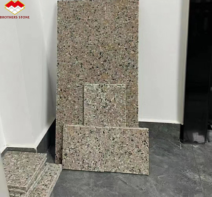 2700kg/m3 Granite Density G636 Slabs Modern Design Style for Villa Graphic Pink Porrno
