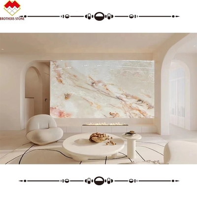Brothers Stone White Onyx Steps Marble Stone Staircase for Indoor Onyx Marble Stairs