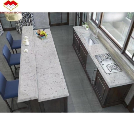 Flamed Natural Granite Tile Cut-to-Size for Modern White Kitchen Counter Top and More