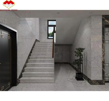 Flamed Natural Granite Tile Cut-to-Size for Modern White Kitchen Counter Top and More