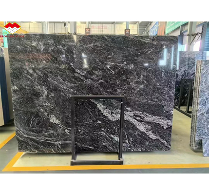 Custom Modern Polished Wave Grey Marble Board for Hotel Wall Panel Floor Design Style
