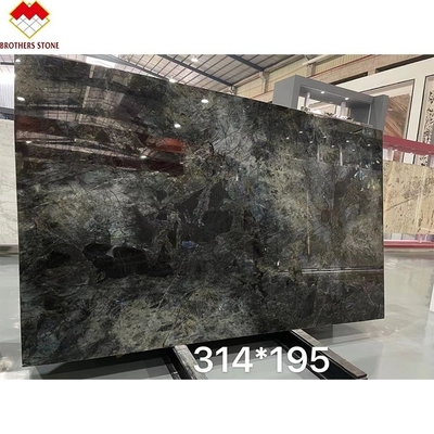 Big Slab Luxury Emerald Blue Onyx Marble from Brazil for Transparent Dinner Table Top