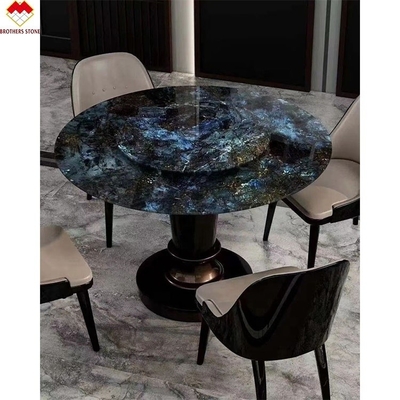 Big Slab Luxury Emerald Blue Onyx Marble from Brazil for Transparent Dinner Table Top