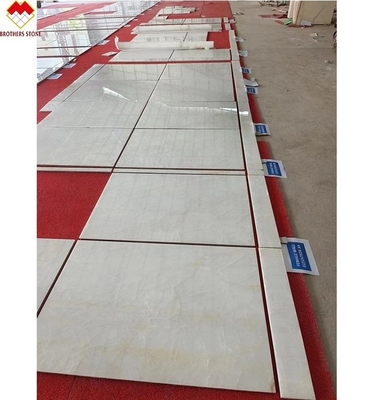 Translucent Ice Crack Polished Finish White Onyx Marble Tiles 30*60cm for Villa Walls