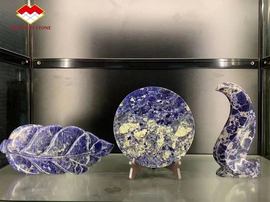 Customized Bolivia Blue Transparent Sodalite Onyx Marble for Big Slab or Cut to Size