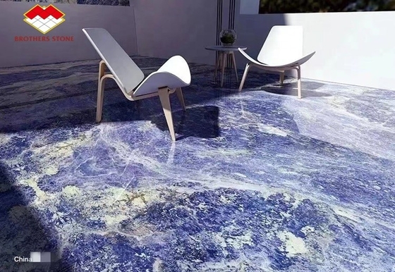 Customized Bolivia Blue Transparent Sodalite Onyx Marble for Big Slab or Cut to Size