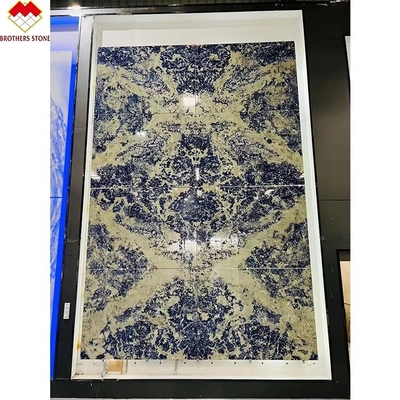 ODM OEM Acceptable Luxury Bolivia Blue Marble Countertop for Wall Panel and Floor Tiles