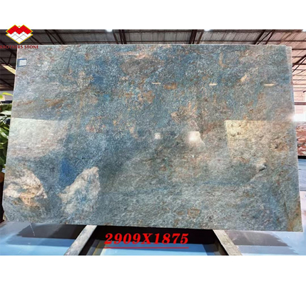 Amazon Blue Luxury Stone Polished Slab for Villa and Hotel Interior Design Inspiration
