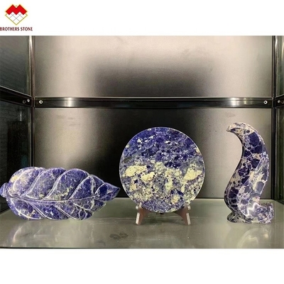 Transparent African Lapiz Marble Sodalite Blue Marble Onyx Marble Type from Yunfu