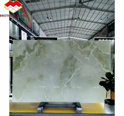 Modern Afghan Green Onyx Stone Slab for Hotel Living Room and Dining Hall Decoration