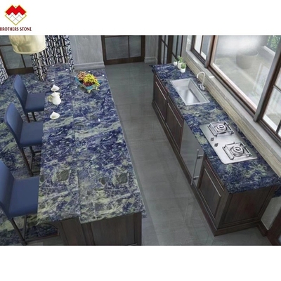 Transparent African Lapiz Marble Sodalite Blue Marble Onyx Marble Type from Yunfu