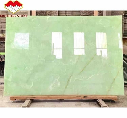 Modern Afghan Green Onyx Stone Slab for Hotel Living Room and Dining Hall Decoration