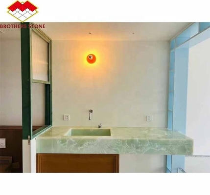 Modern Afghan Green Onyx Stone Slab for Hotel Living Room and Dining Hall Decoration