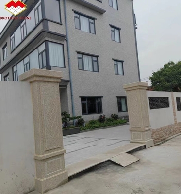 2700kg/m3 Granite Stone Hand Carved Cut-to-Size Pillar for Exterior Column Design