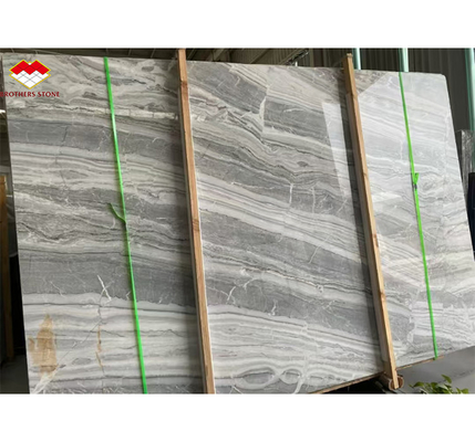 Polished Serbian Grey Marble Wall Panels for High End Interior Decoration