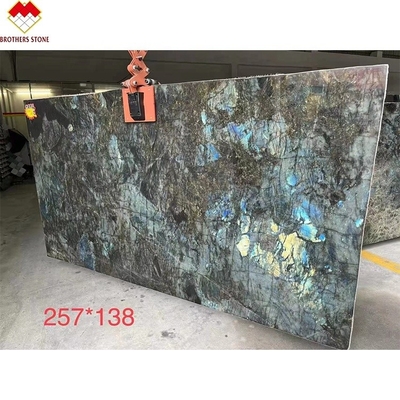 15-18mm Thickness Azul Bahia Marble Transparent Crystal Blue Onyx Marble Tile at Good
