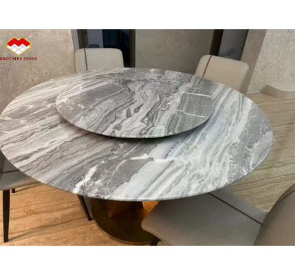 Polished Serbian Grey Marble Wall Panels for High End Interior Decoration
