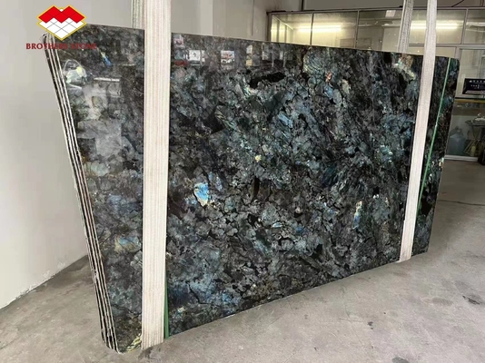 15-18mm Thickness Azul Bahia Marble Transparent Crystal Blue Onyx Marble Tile at Good