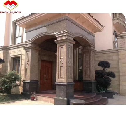 Polished California Gold Granite Cut-To-Size for Stairs and Door Frame in Modern Outdoor