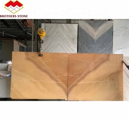 Surface Finishing Polished Design Backlit Orange Jade Stone for Basin and Dining Table