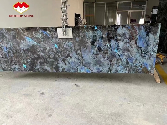 15-18mm Thickness Azul Bahia Marble Transparent Crystal Blue Onyx Marble Tile at Good