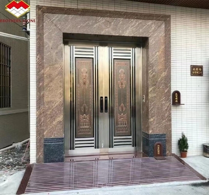 Polished California Gold Granite Cut-To-Size for Stairs and Door Frame in Modern Outdoor