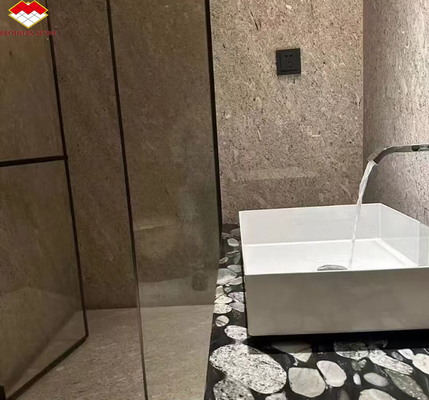 Italian Kwong Grey Marble Modern Slab Hotel Bathroom Wall Panels Polished Floor Tile