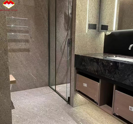 Italian Kwong Grey Marble Modern Slab Hotel Bathroom Wall Panels Polished Floor Tile
