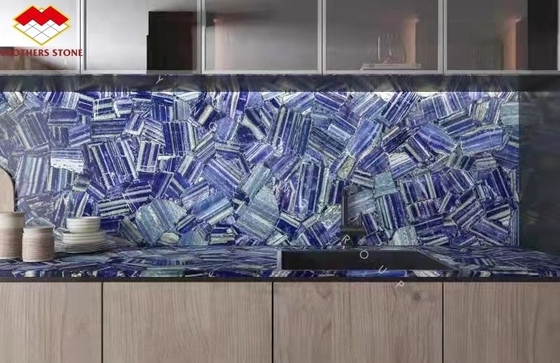 Modern Tile Azul Bahia Marble Blue Color Lemurian Blue Granite Slab for Interior Decoration