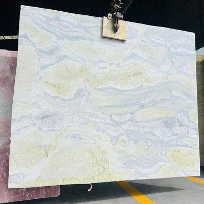 Dreaming Verde Jade Marble Onyx Modern Stone for Countertop Vanity Table Wall Flooring Design