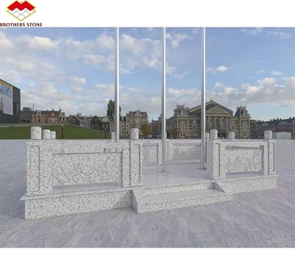 2700kg/m3 Granite Slab Modern Indian Kashmir White Cladding Natural Stone Cut-to-Size