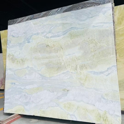 Dreaming Verde Jade Marble Onyx Modern Stone for Countertop Vanity Table Wall Flooring Design