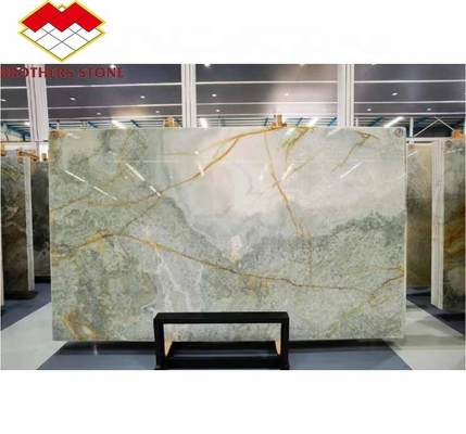 Modern Backlit Green Onyx Stone Slab Cut-to-Size Jade Stone Price for Living Room Wall Graphic Design
