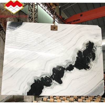 CNF Trade Panda White Sichuan Polished Marble Large Slab Bookshelf for Shower Floor