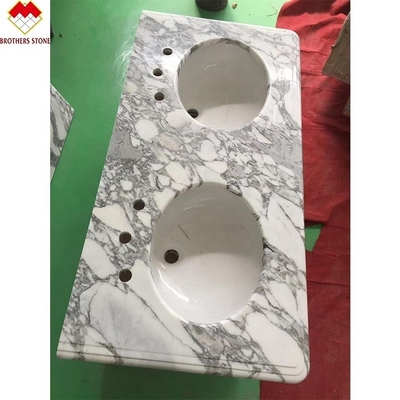 Statuario Venato Marble Italy White Marble Arabescato Marble Stone for Vanity Top