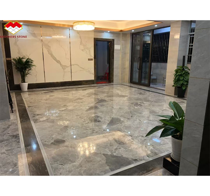 Yinsha Italian Grey Marble Stone Big Slab for Hotel Floors and Interior Home Stairs
