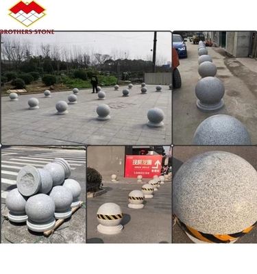 Modern Luxury Granite Floor Tile for Polished Surface Outdoor Barricade Ball Parking