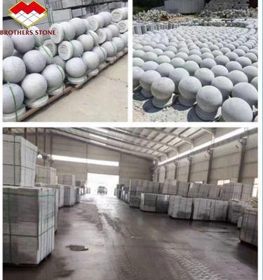 Modern Luxury Granite Floor Tile for Polished Surface Outdoor Barricade Ball Parking