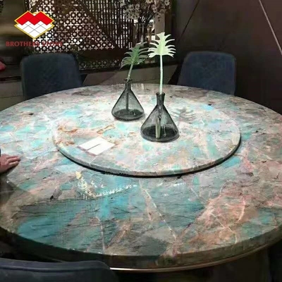 Tile and Marble Floor Brazilian Amazonian Green Quartzite Stone Slab for Villa Island