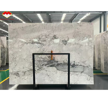 Hotel Marble Type Calcite Calacatta Gray Slab for Modern Brazil Luxury Indoor Decor