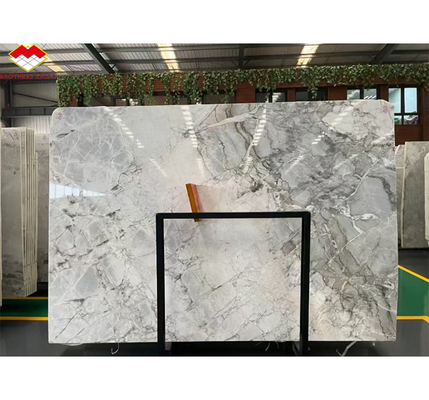 Hotel Marble Type Calcite Calacatta Gray Slab for Modern Brazil Luxury Indoor Decor