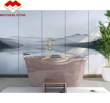 Modern Cut-To-Size Red Granite Stairs and Floor Tiles with Polished Anti Slip Surface
