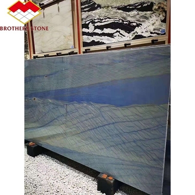 Brothers Stone Satin Blue Granite Quartzite Imperial Azul Macaubas for Floor Wall Light Blue Azul Macaubas Blue Marble