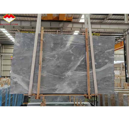 Popular Space Grey Marble Big Slab for Modern Light Gray Stairs in House and Hotel