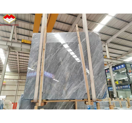 Popular Space Grey Marble Big Slab for Modern Light Gray Stairs in House and Hotel