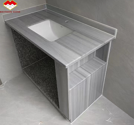 Star Grey Marble Type Calcite Stone Polished Tile for Bathroom Vanity Basin and Sink