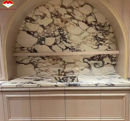 Modern Calacatta Viola Marble Vanity Sink for Big Slab Kitchen Countertops and Sinks
