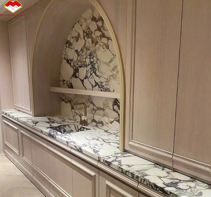 Modern Calacatta Viola Marble Vanity Sink for Big Slab Kitchen Countertops and Sinks
