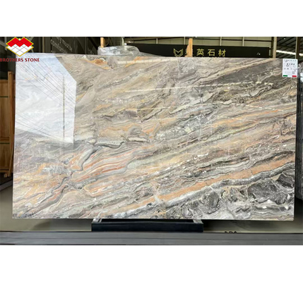 Venice Brown Calcite Stone Ideal for Round Dining Table Set and Home Furniture