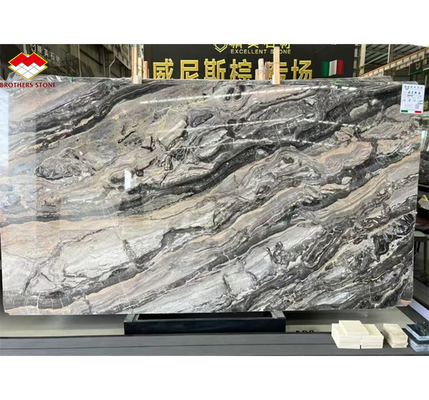 Venice Brown Calcite Stone Ideal for Round Dining Table Set and Home Furniture